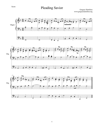 Pleading Savior - Sing of Mary, Pure and Lowly