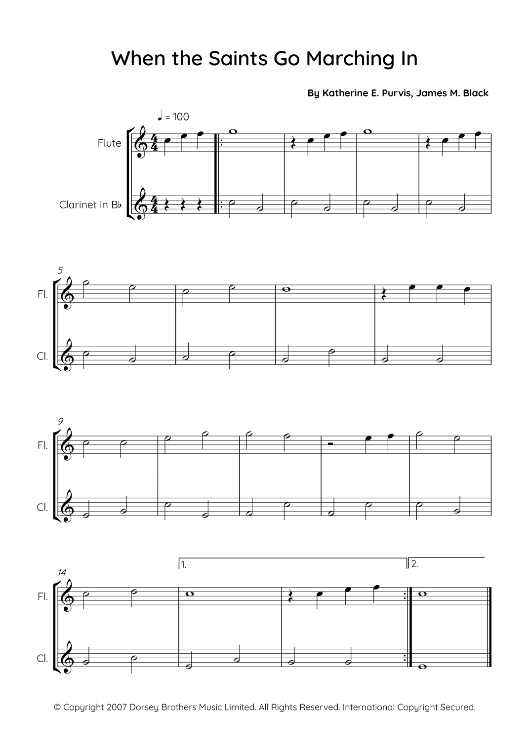 When The Saints Go Marching In (arr. Sales)