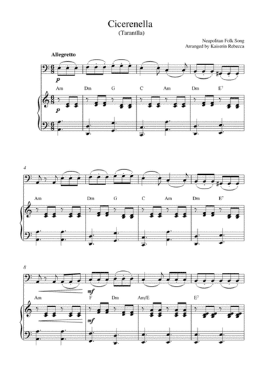 Cicerenella (Tarantlla) (arr. Kaiserin Rebecca)