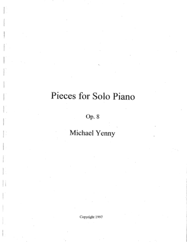 13 Pieces for Piano, op. 8