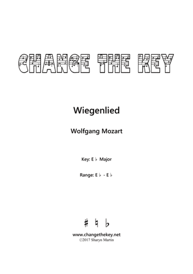 Wiegenlied - Eb Major (arr. Change the Key)