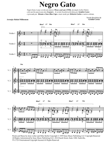 Three Cool Cats (arr. Rafael Milhomem)