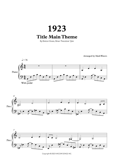 1923 (arr. Mark Waters)