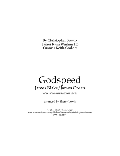 Godspeed (arr. Sherry Lewis)