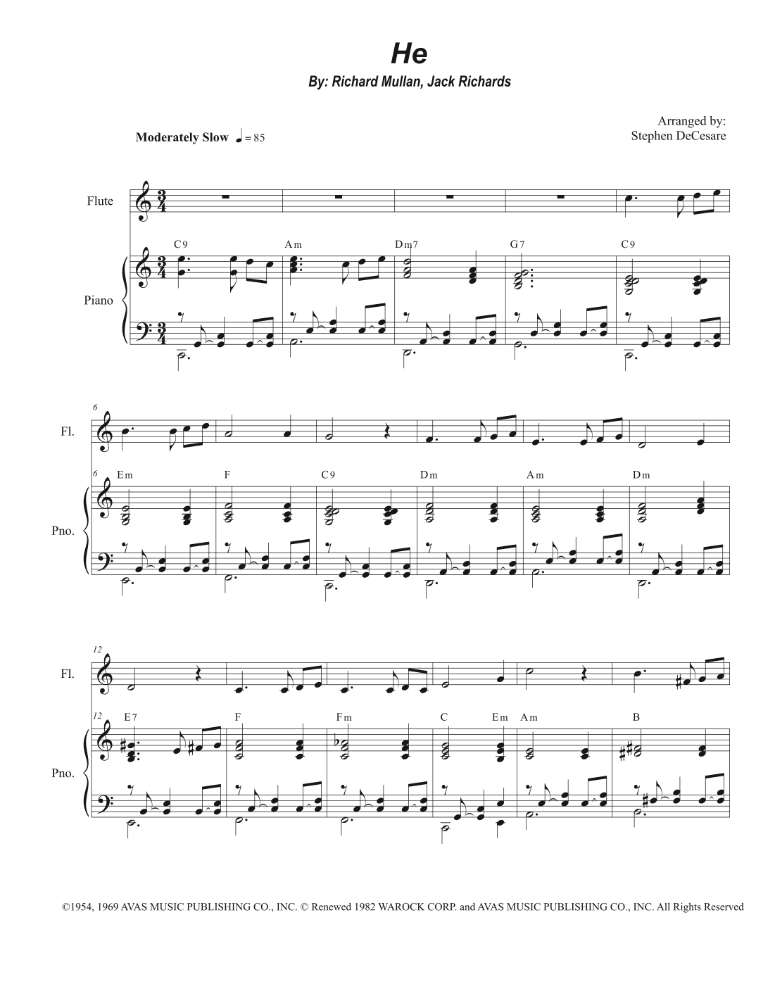 He (arr. Stephen DeCesare)