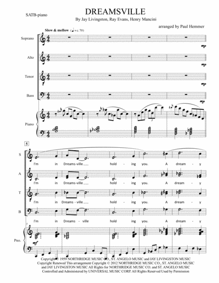 Dreamsville (arr. Paul Hemmer)