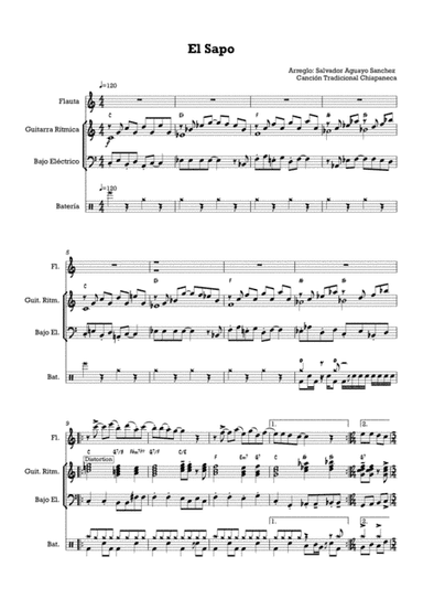 El Sapo (Son) (arr. salvador aguayo sanchez)