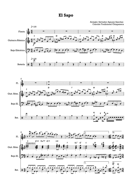 El Sapo (Son) (arr. salvador aguayo sanchez)