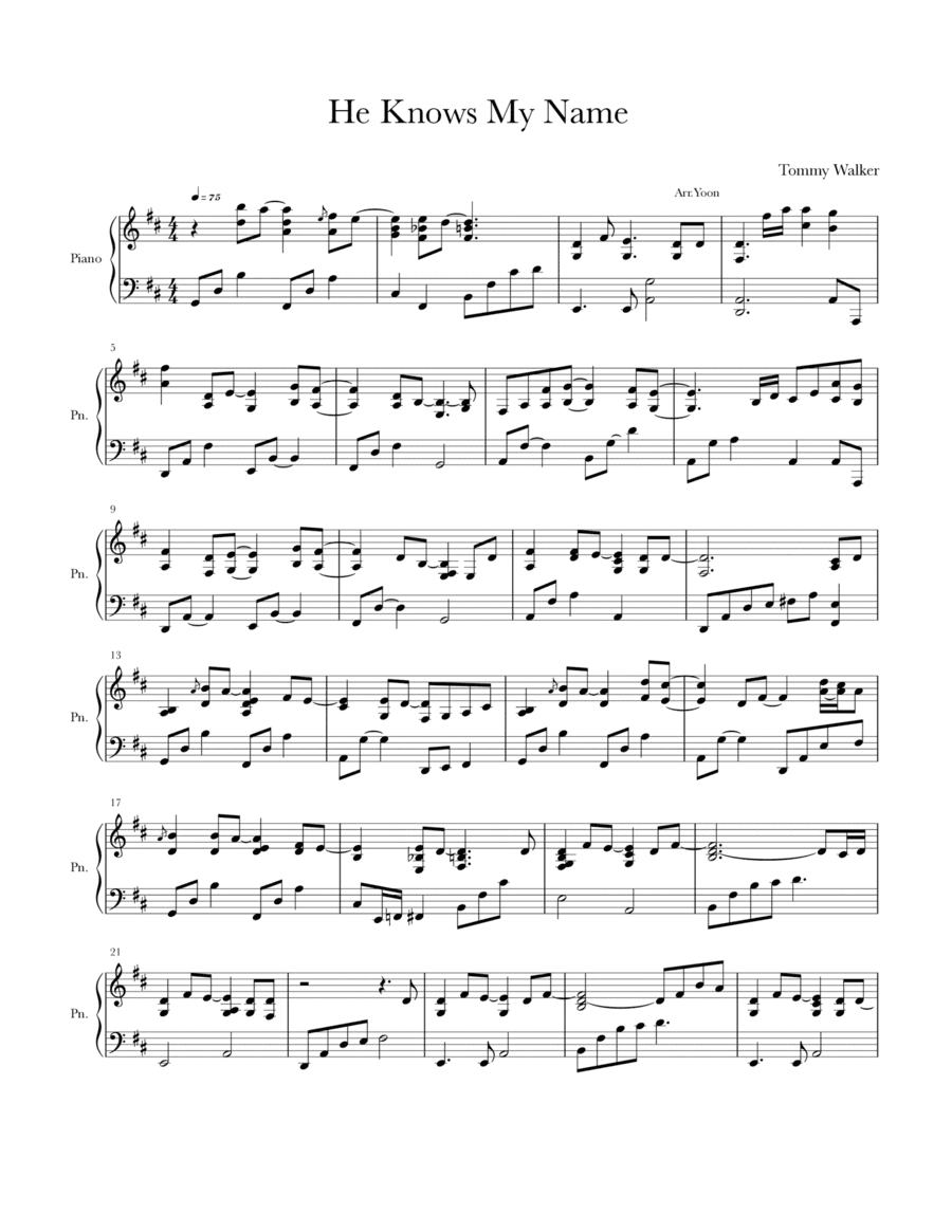 He Knows My Name (arr. Joa)