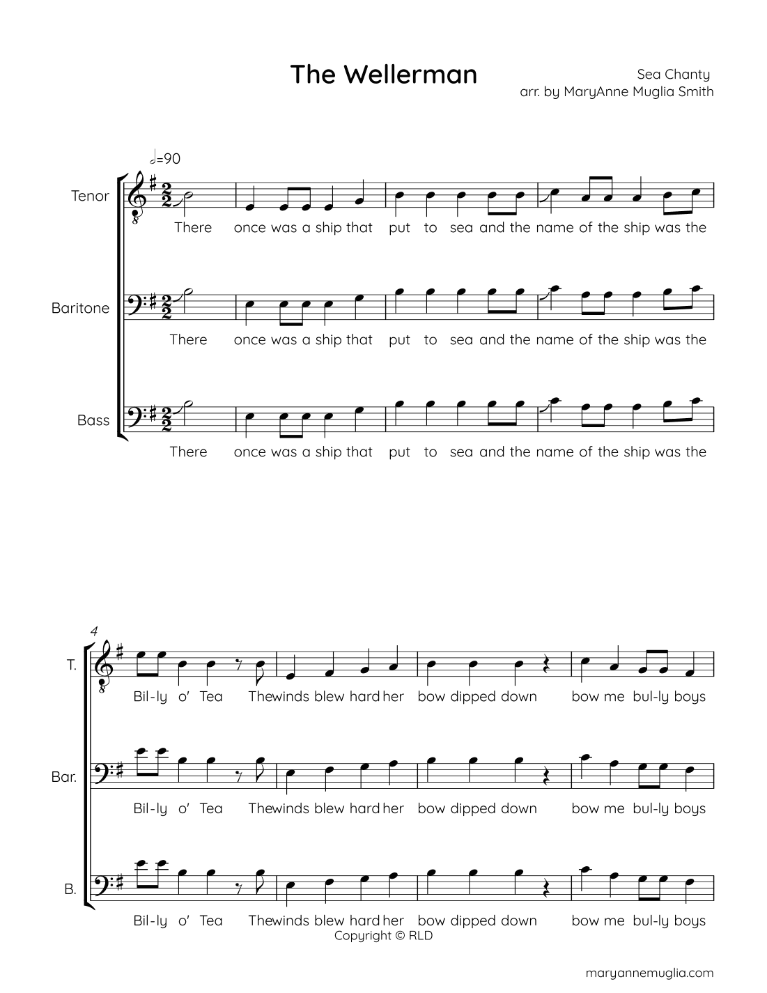 Wellerman (arr. MaryAnne Muglia)
