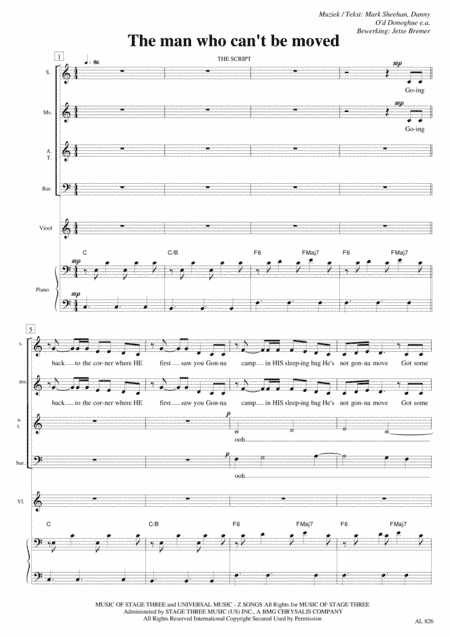 The Man Who Can't Be Moved (arr. Jetse Bremer)