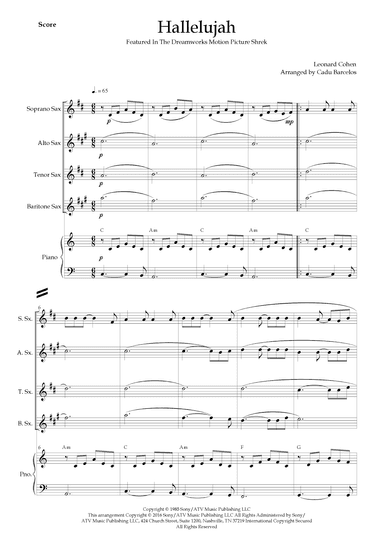 Hallelujah (arr. Cadu Barcelos)