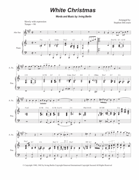 White Christmas (arr. Stephen DeCesare)