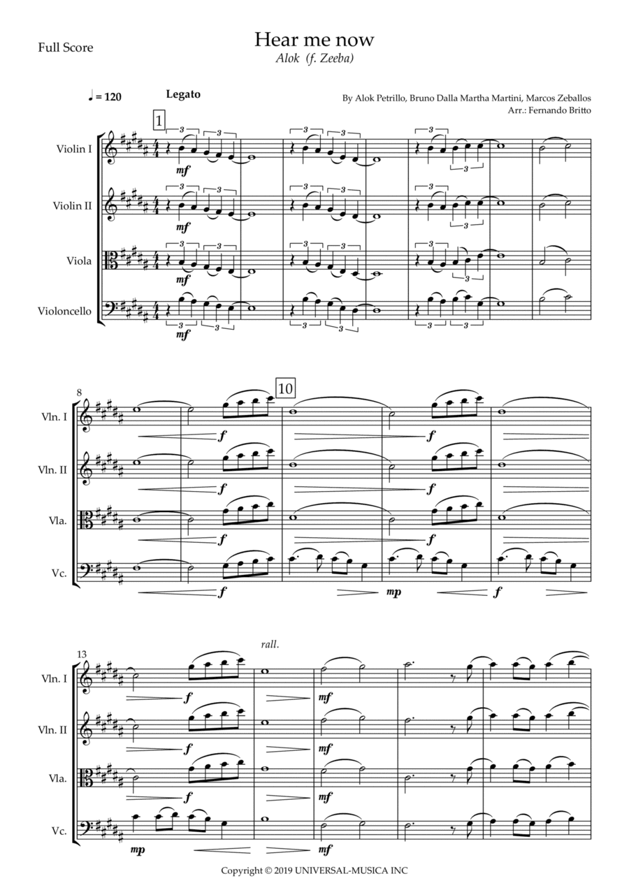 Hear Me Now (arr. Fernando Britto)