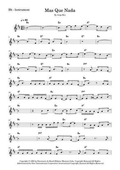 Mas Que Nada (arr. Fabio Eduardo de Oliveira)