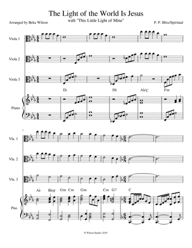 The Light of the World is Jesus with "This Little Light of Mine" (arr. Beka Wilson)