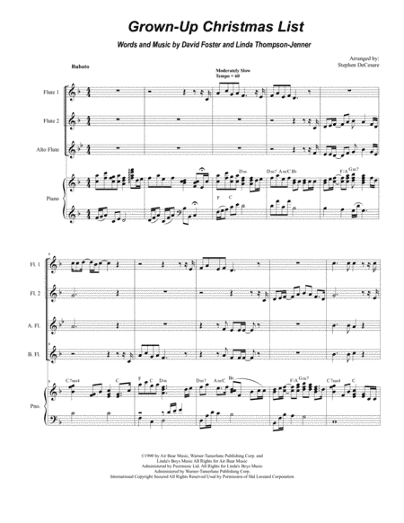 Grown-Up Christmas List (arr. Stephen DeCesare)