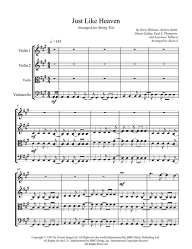 Just Like Heaven (arr. Alicia S.)