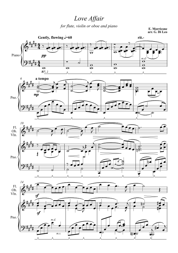 Love Affair (title Theme) (arr. Giuseppe Di Leo)