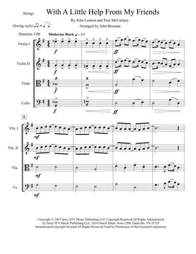 With A Little Help From My Friends (arr. John Beeman)
