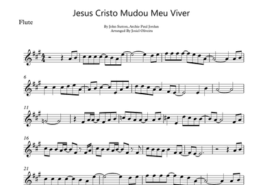 Jesus Cristo Mudou Meu Viver (arr. Josiel Oliveira)