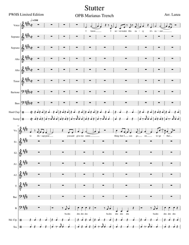Stutter (arr. Stephen Lanza)