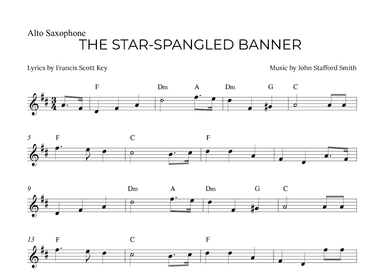 THE STAR-SPANGLED BANNER (arr. Alex Nunes Rodrigues)
