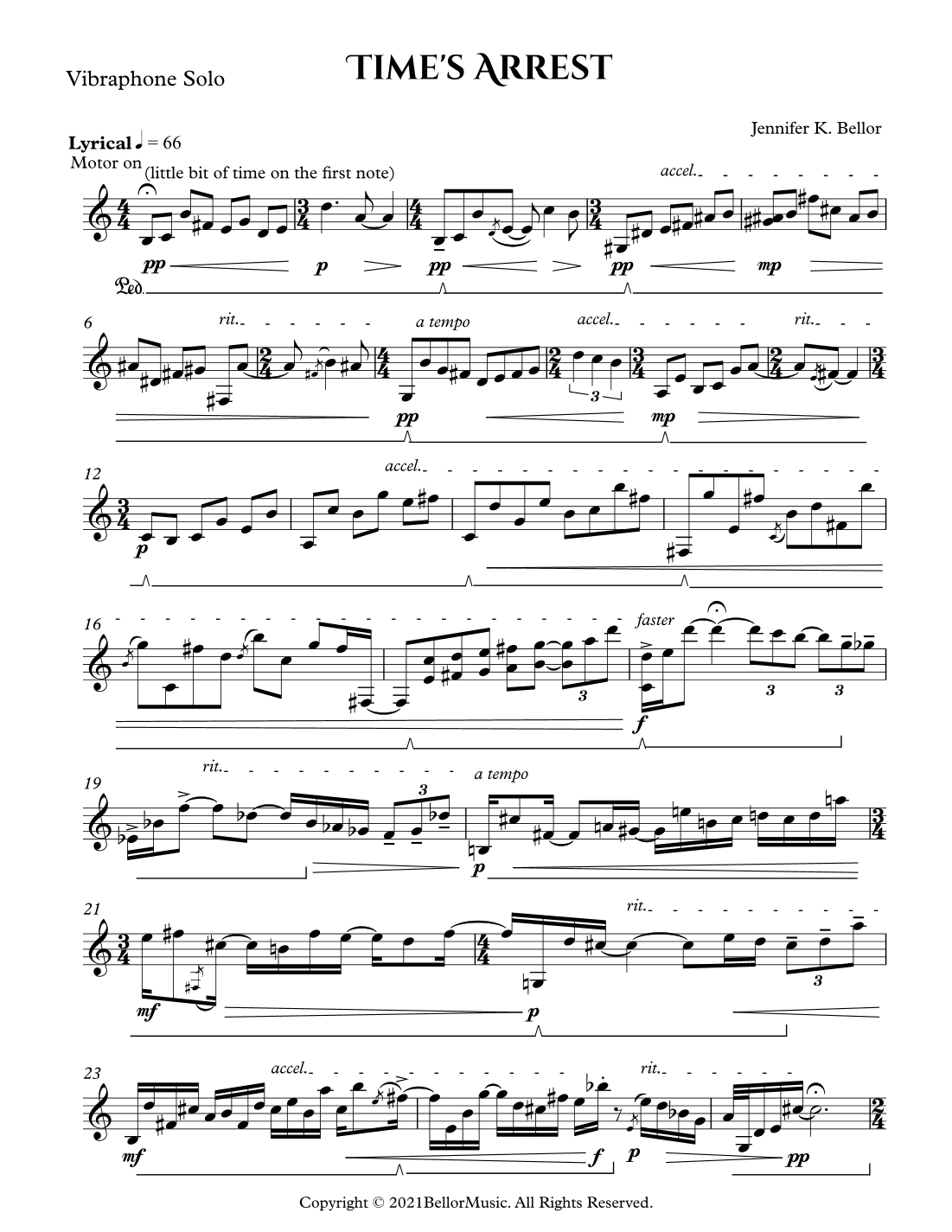 Time's Arrest - solo vibraphone