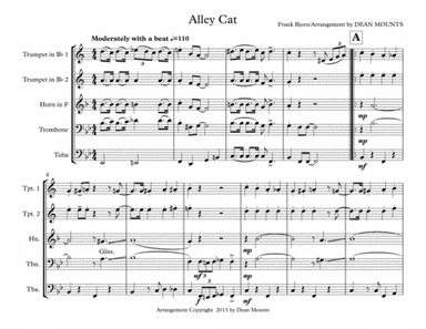 Alley Cat (arr. Dean Mounts)