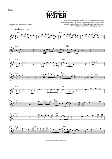 Water (arr. Guillaume Martin)