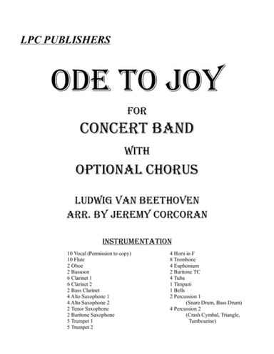 Ode to Joy for Concert Band and Choir (arr. Jeremy Corcoran)