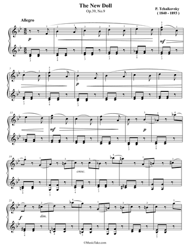 Tchaikovsky  The New Doll Op.39 No.9 (arr. Ben houpak)