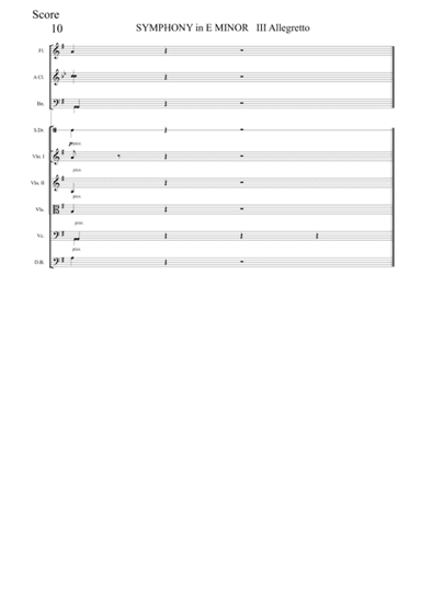 SYMPHONY inE MINOR, 3rd MOVEMENT