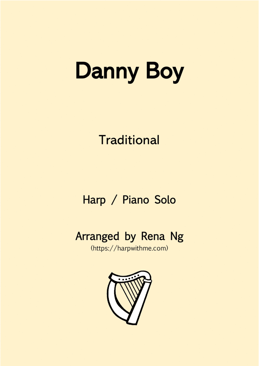 Danny Boy (Harp / Piano Solo) - Intermediate (arr. Rena Ng)