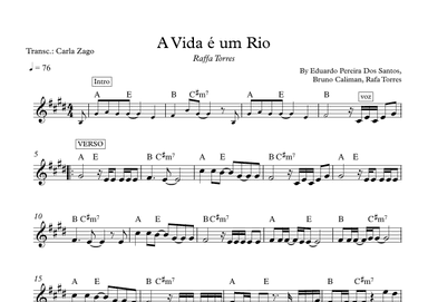 A Vida E Um Rio (arr. Carla Zago)
