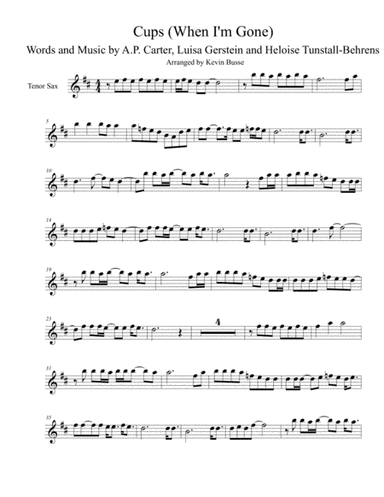 Cups (When I'm Gone) (arr. Kevin Busse)