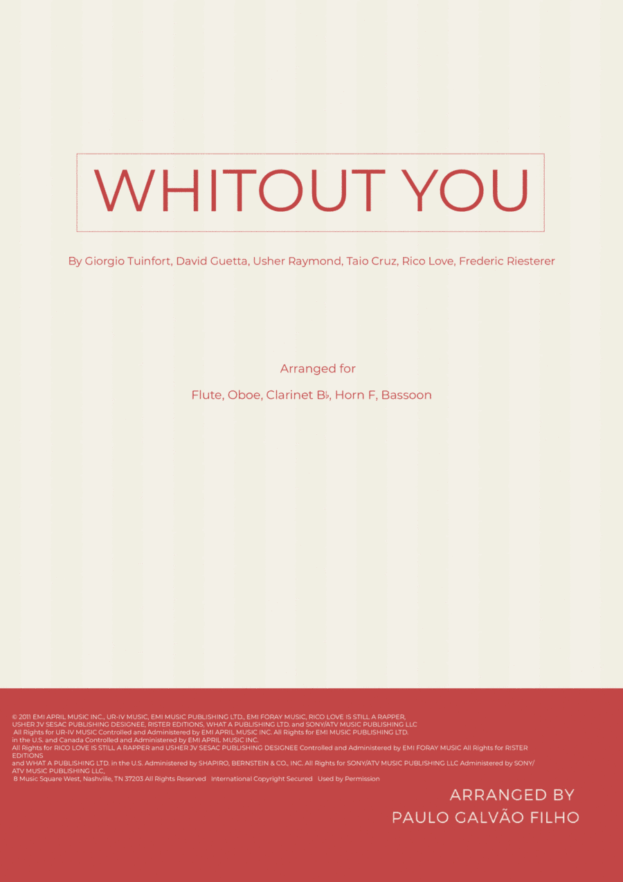 Without You (arr. Paulo Galvao Filho)
