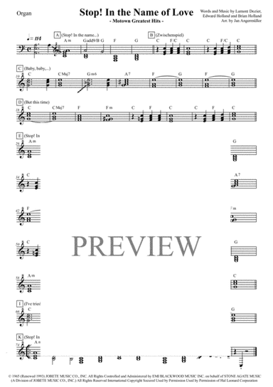 Stop! In The Name Of Love (arr. Jan Angermüller)