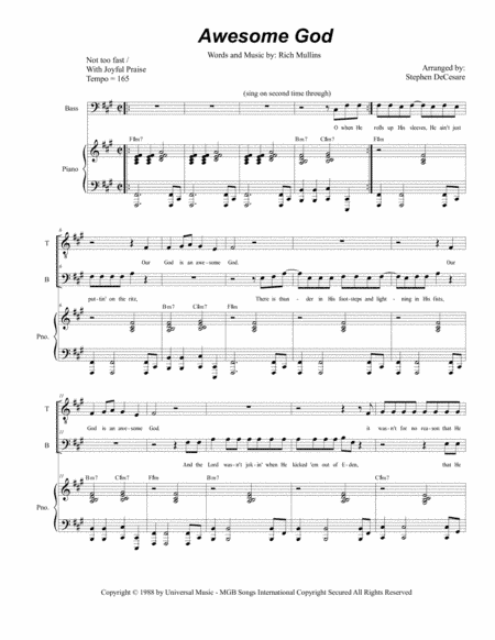 Awesome God (arr. Stephen DeCesare)