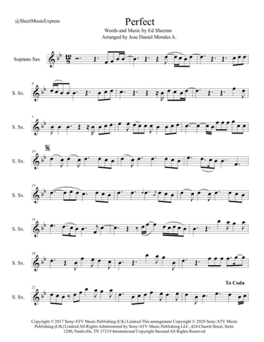 Perfect (arr. Jose Daniel Morales A.)