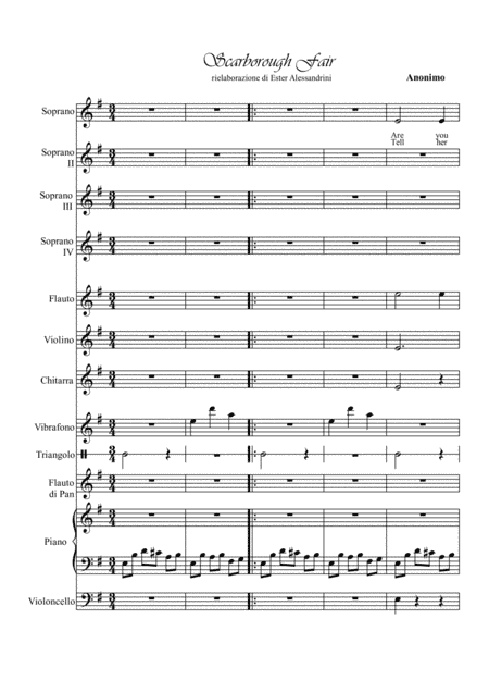 Scarborough fair (arr. E.Alessandrini)