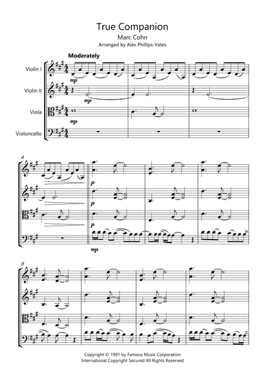 True Companion (arr. Alex Phillips-Yates)