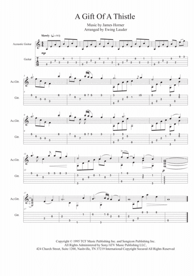 A Gift Of A Thistle (arr. Ewing Lauder)