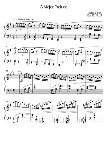 Prelude in G Major Op. 27, No. 3