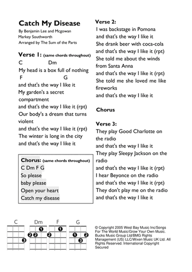 Catch My Disease (arr. The Sum of the Parts)