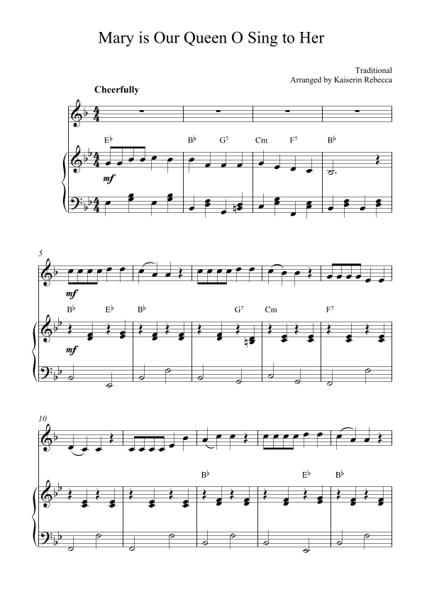 Mary Is Our Queen O Sing To Her (arr. Kaiserin Rebecca)