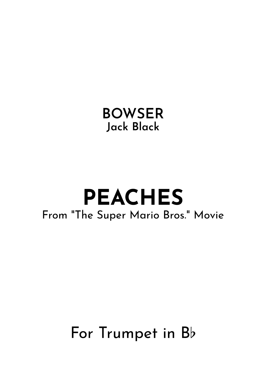 Peaches (arr. Jireh J.)