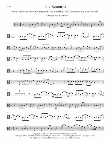 The Scientist (arr. Kevin Busse)