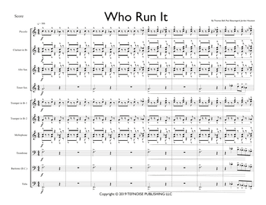 Who Run It (arr. David Coyner)
