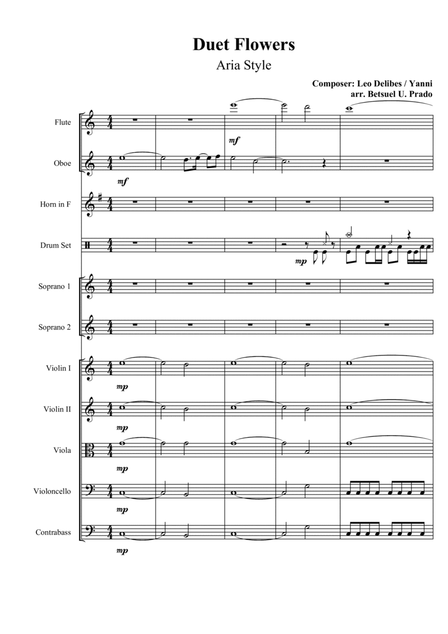 One Man's Dream (arr. Betsuel Uesile Prado)